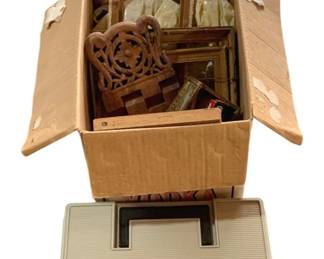 925 - Box of Assorted Items - Picture Frames & More