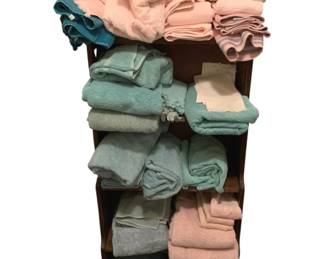 3097 - Lot of Assorted Linens (Bookcase not included)