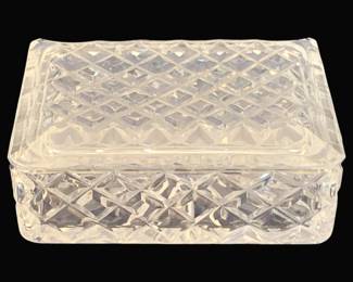 826 - Galway Crystal Cigarette Box - 5 x 3.5 x 2