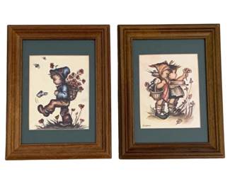 2042 - 2 Framed Prints - 7 x 9