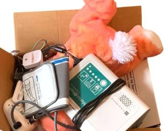 63 - Box of Assorted Items - Pressure Cuff & More (Description): Used as-is electric/electronic/mechanical  item - no guarantee all components, untested.