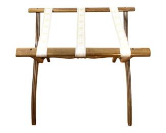 255 - Antique Luggage Stand - 16 x 22 x 18 (Description): As Is