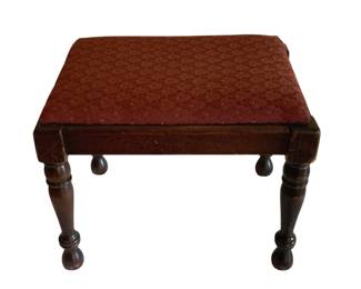 120 - Vintage Wooden Foot Stool - 12 x 16 x 12