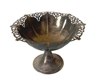 293 - Silver Plated Large Compote - 12.5 x 9