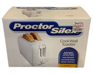 951 - Proctor Silex Toaster in Box (Description): Used as is electric/electronic/mechanical  item. No guarantee all components, untested.
