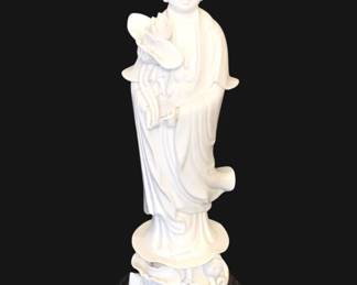 681 - Ceramic Oriental Statue - 16" Tall