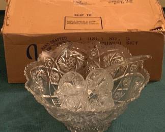 3101 - Imperial Punch Bowl Set w/ Box - 14" Round