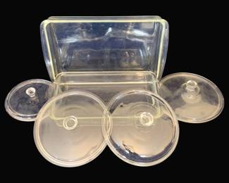 833 - Lot of Pyrex Dishes - Tops & Casserole Dishes