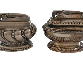 525 - 2 Ronson Table Lighters - 2.5 x 3 x 2