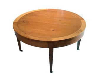 3072 - Banded Inlaid Coffee Table w/ casters - 18 x 30