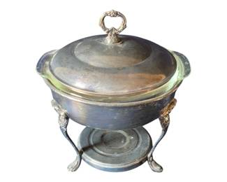 376 - Silver Plated Chaffing Dish - 12 x 10