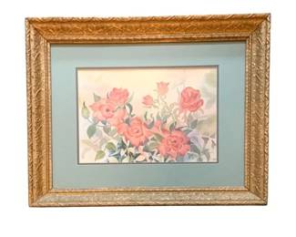 57 - Framed Watercolor - Signed - 24 x 20