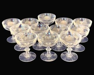 717 - 12 Colonial Sherbets - 4" Tall