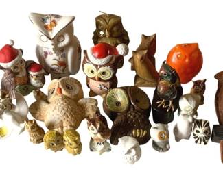 232 - Lot of Assorted Owl Figurines