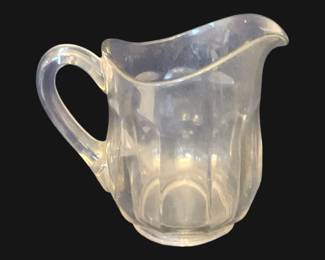 678 - Glass Pitcher - 6" Tall
