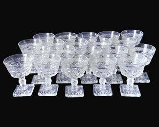 409 - 20 Imperial Cape Cod Sherbets (Description): 5" Tall