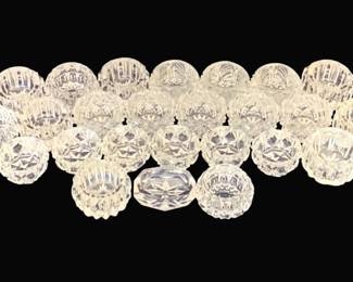 758 - 25 Glass Salt Dip Dishes