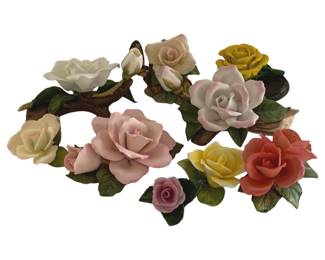 578 - 9 Porcelain Flowers