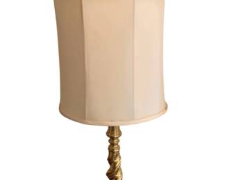 90 - Brass Table Lamp - 31" Tall (Description): Used as-is electric/electronic/mechanical  item - no guarantee all components, untested.