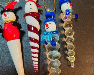 Bliw glass novelty icecicle ornaments