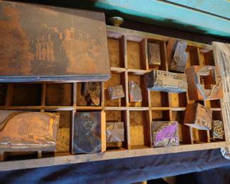 Antique type images from the Clegg family printing company. 