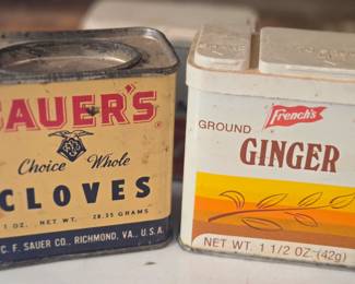 Vintage spice containers 