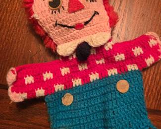 Crochet Raggedy Andy puppet 