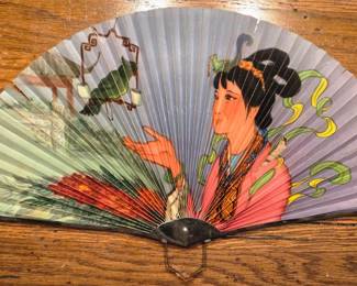 Accordian hand held fan