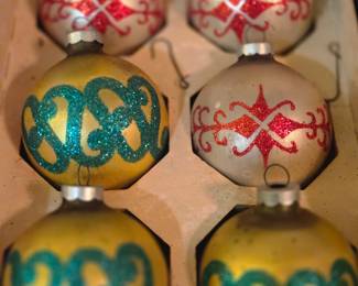 Shiny Brite ornaments 