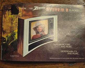 Zenith TV advertising pamphlet 