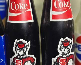 NC State Collectible Coke bottles 