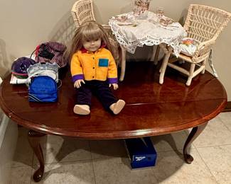 Original Samantha American Girl Doll with Accessories and Wicker Lemonade Set