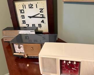 The vintage radios all work