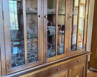 Stickley Harvey Ellis Three Door Buffet with China top 59 inches wide by 82inches tall