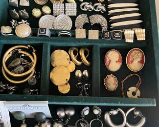 Excellent selection of vintage costume jewelry.