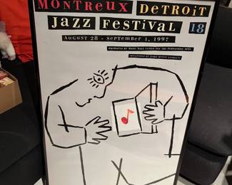 1997 Montreux Detroit Jazz Festival poster.