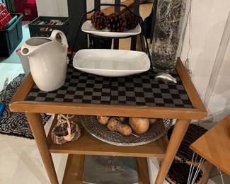 Mid-Century Modern bar serving cart.