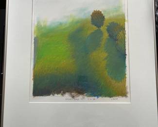 Original art by D. Ball titled, “Lands Edge II”.