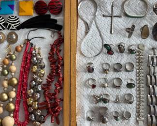 Excellent selection of sterling silver jewelry and costume jewelry.