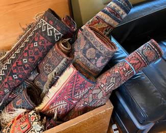 Nice selection of vintage rugs.