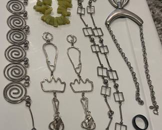 Excellent selection of vintage costume and sterling silver jewelry.