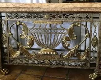 Maitland-Smith Brass/Ironn Console 