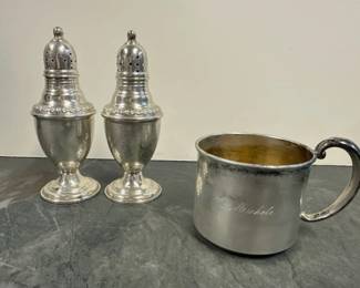 Sterling Silver Shaker  Sipper