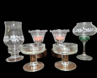 EAMON Irish Glass Candlestands