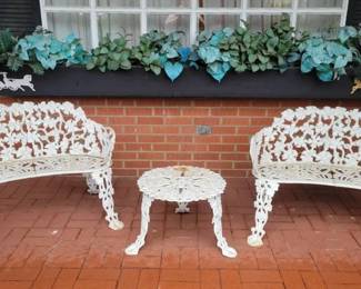 004 Cast Iron Grapevine Patio Set