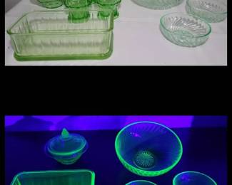 Uranium Glass Anchor Hocking