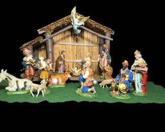 Vintage Italian Nativity Set