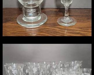 EAMON Irish Glass Goblets  Cordial Glasses