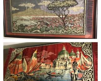 Vintage Tapestry Pair