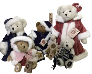 BOYDS BEARS Pink, Purple,  Blue